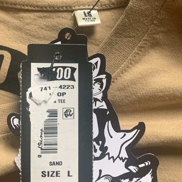 AKOO Men’s Graphic T-Shirt Tan Size Large New - Picture 7 of 8